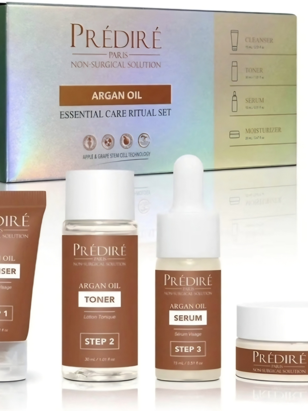 Prédiré Argan Oil Essential Care Set – Brown